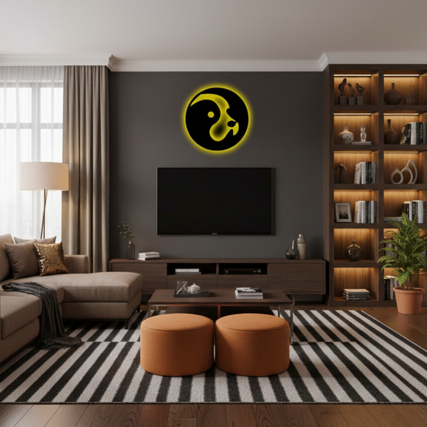 Dog Silhouette LED Wall Décor