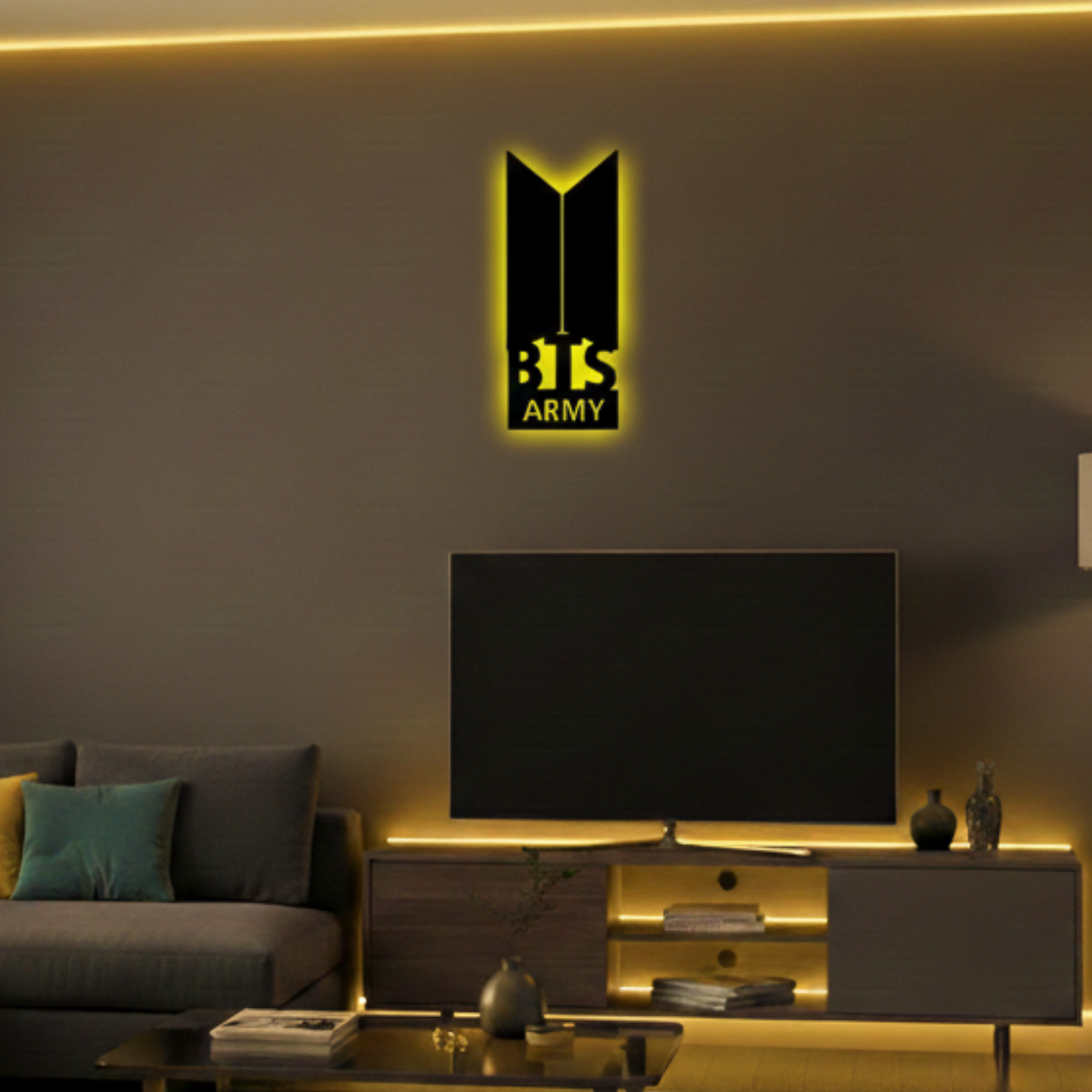 BTS Army LED Wall Logo