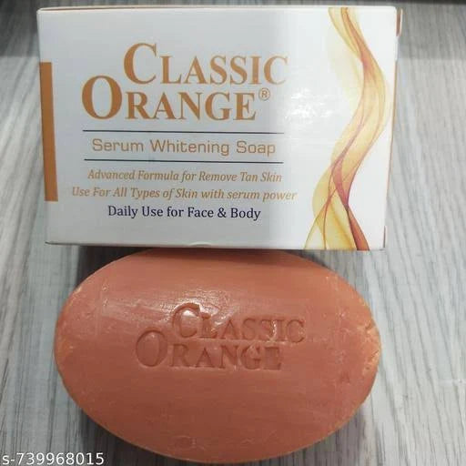 Classic Orange Serum Whitening Soap For Face & Body
