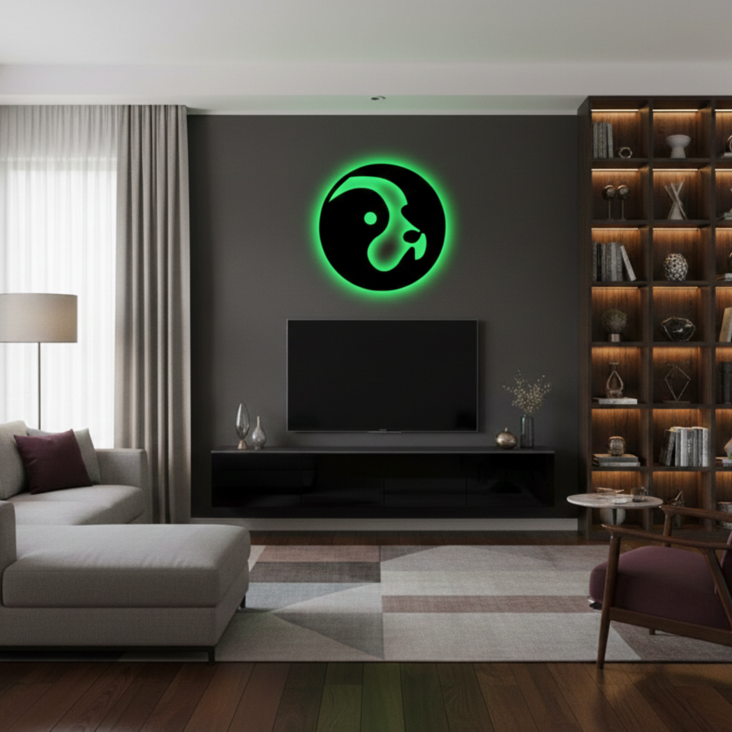 Dog Silhouette LED Wall Décor