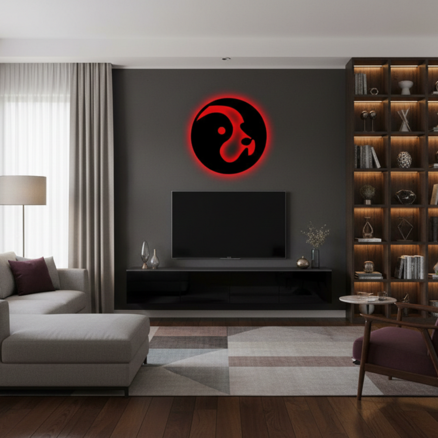 Dog Silhouette LED Wall Décor