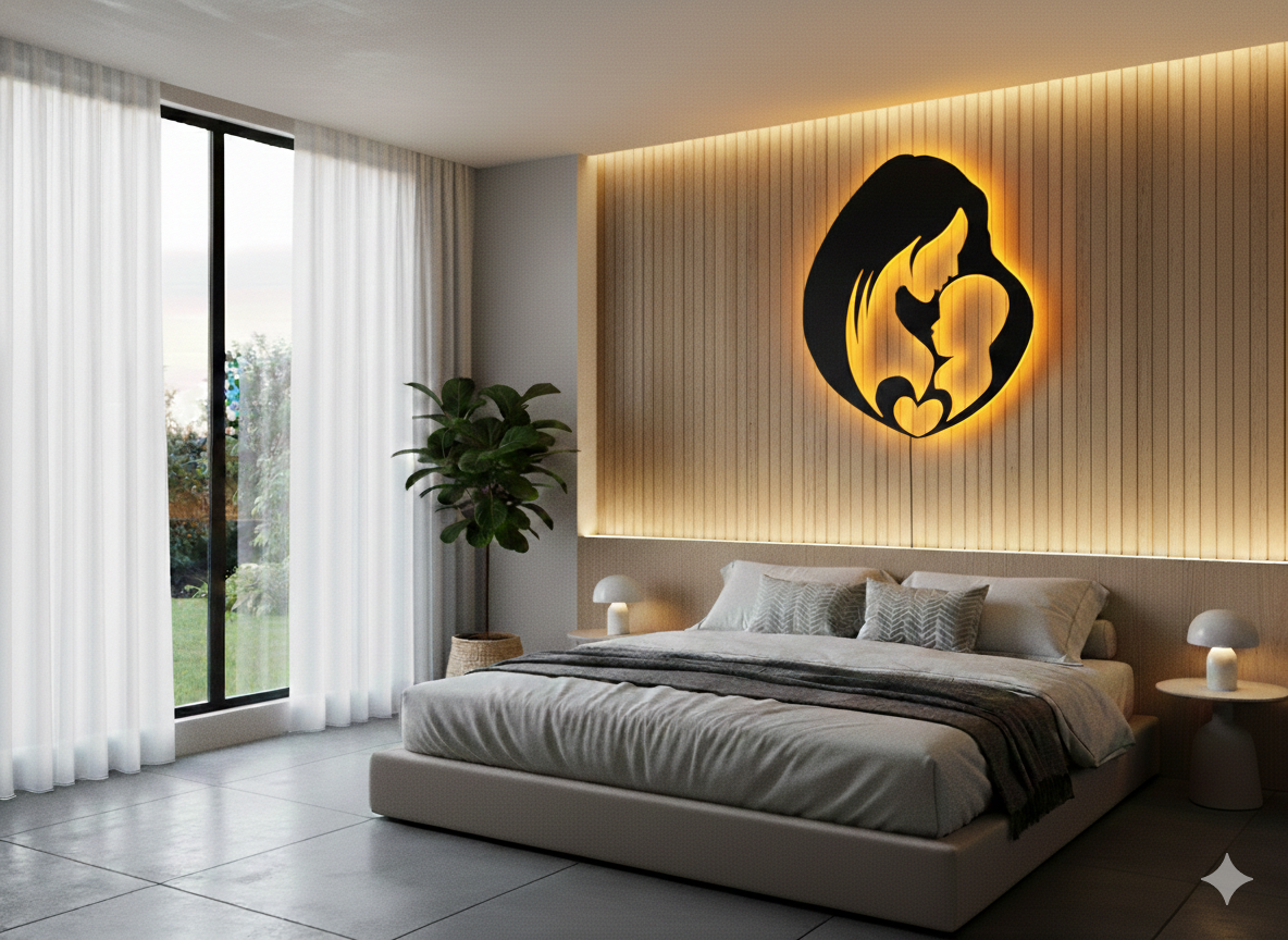 Mom Love LED Wall Décor