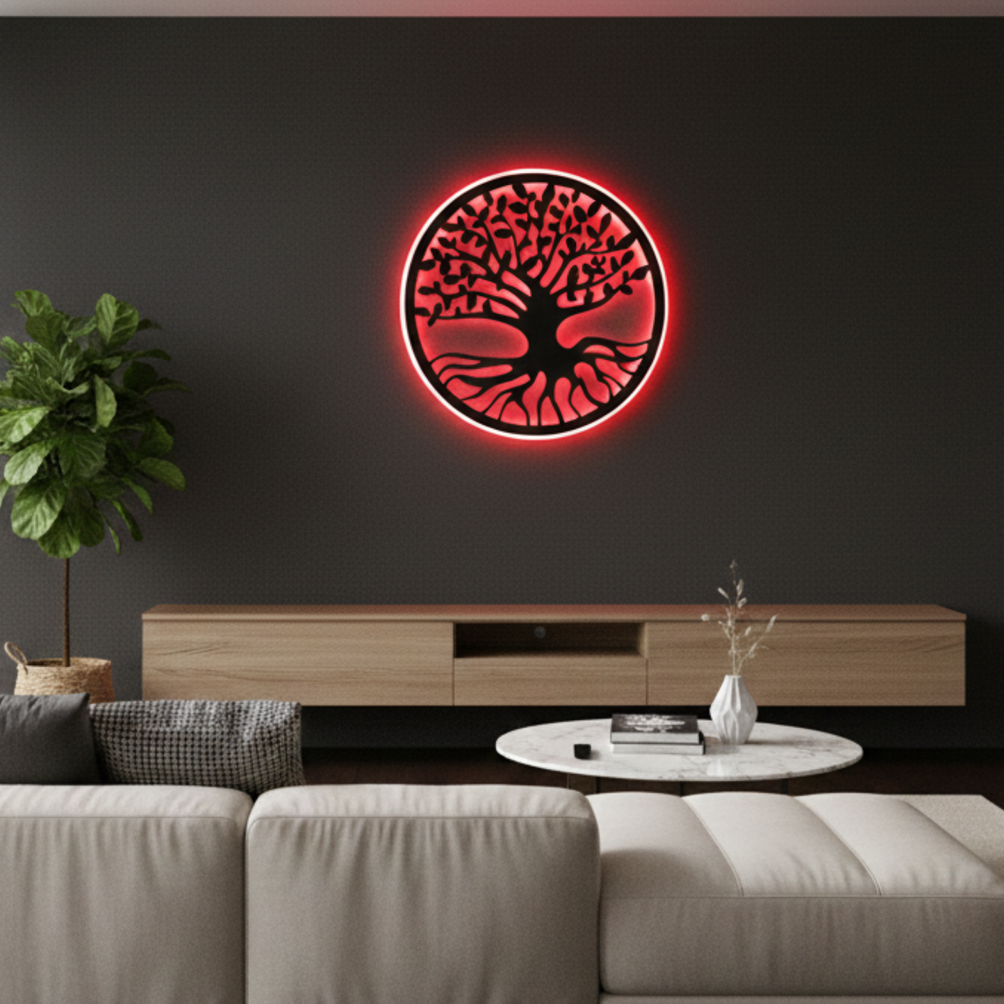 Modern Art Tree LED Wall Décor