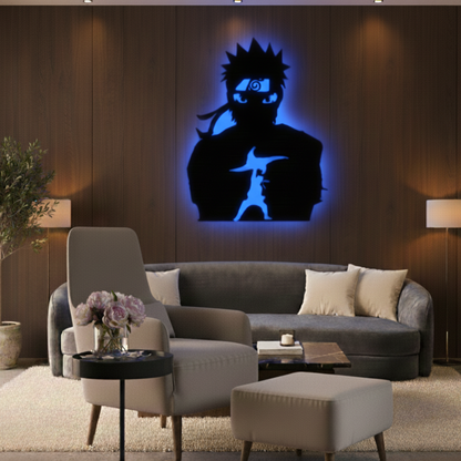 Anime Naruto LED Wall Decor Logo
