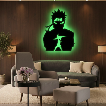 Anime Naruto LED Wall Decor Logo