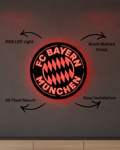 FC Bayern LED Wall Decor  Logo