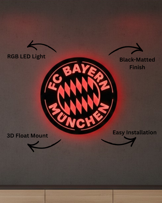 FC Bayern LED Wall Decor  Logo