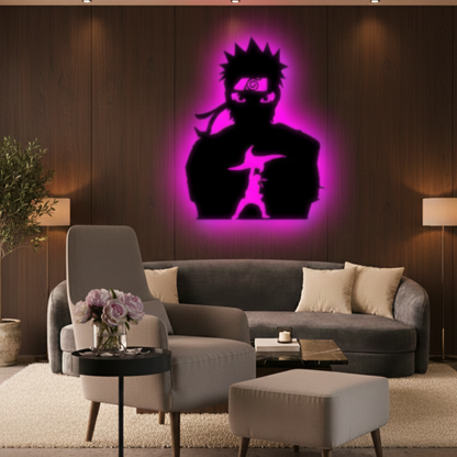 Anime Naruto LED Wall Decor Logo