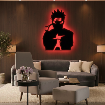 Anime Naruto LED Wall Decor Logo