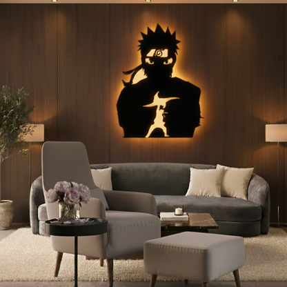 Anime Naruto LED Wall Decor Logo