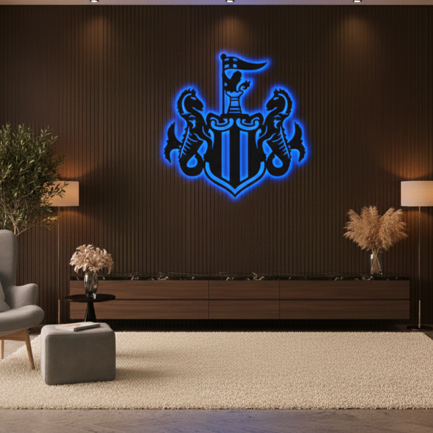 Newcastle United F.C. LED Wall Décor