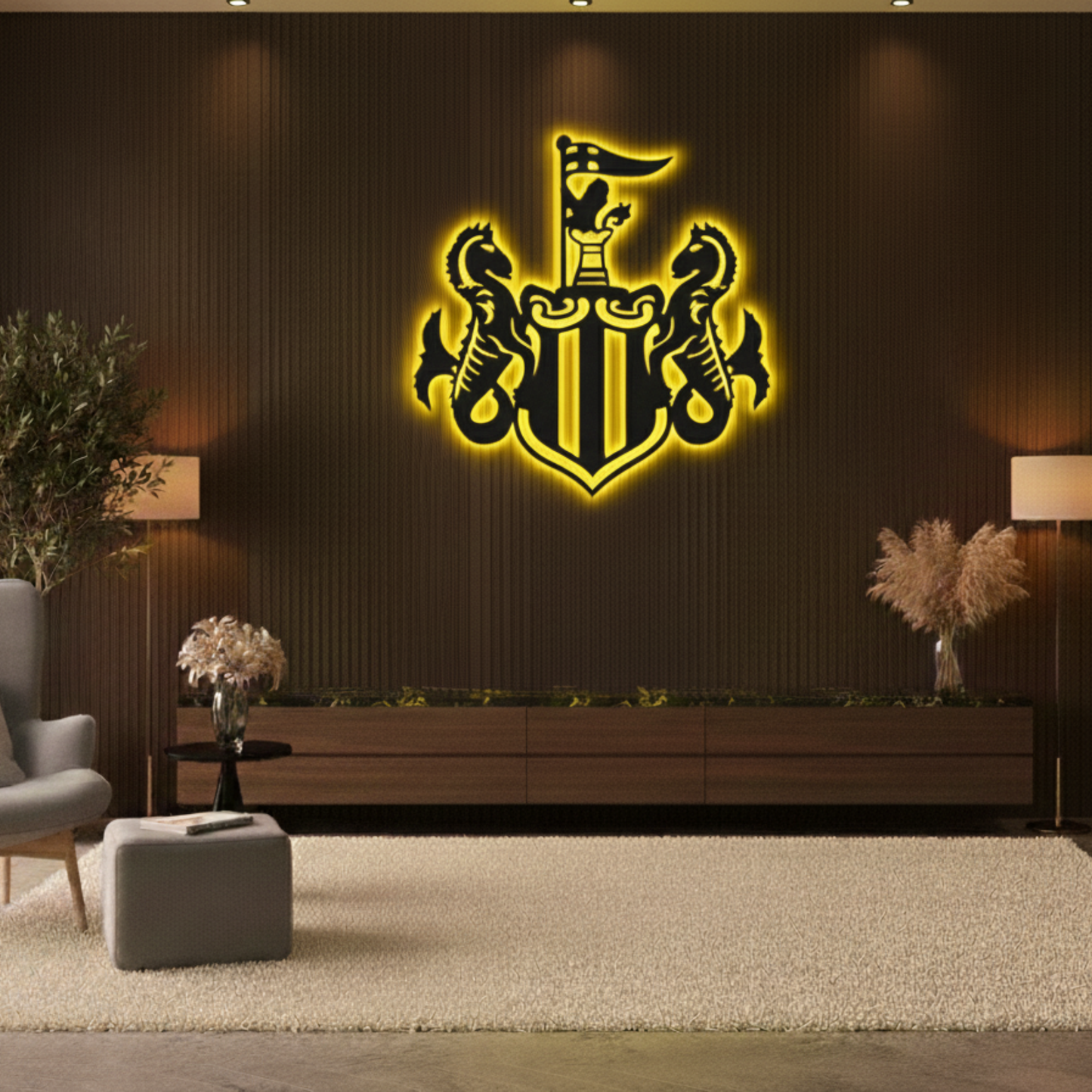 Newcastle United F.C. LED Wall Décor