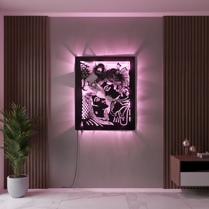Radha Krishna LED Wall Décor