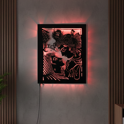 Radha Krishna LED Wall Décor