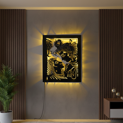 Radha Krishna LED Wall Décor