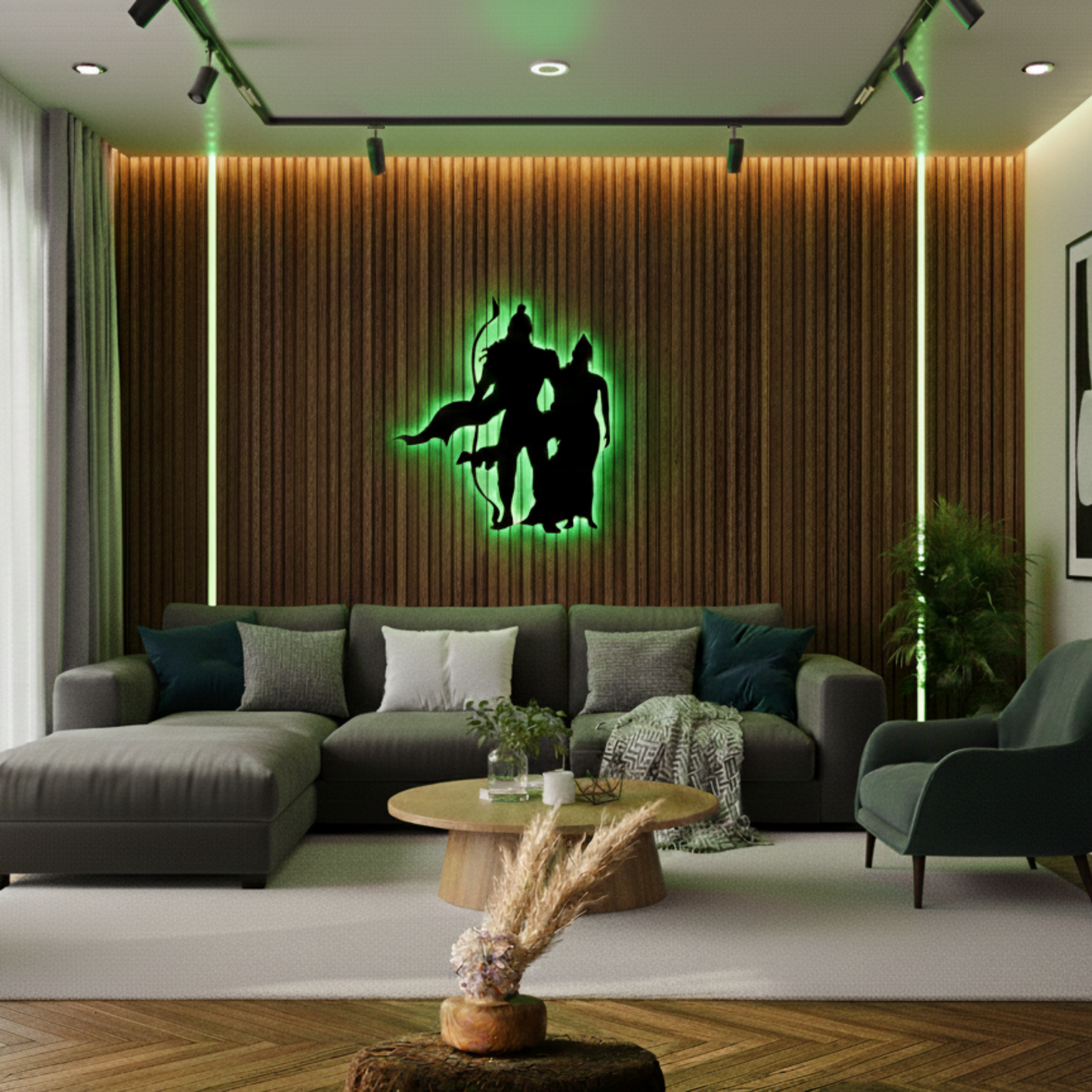 Shree Ram LED Wall Logo