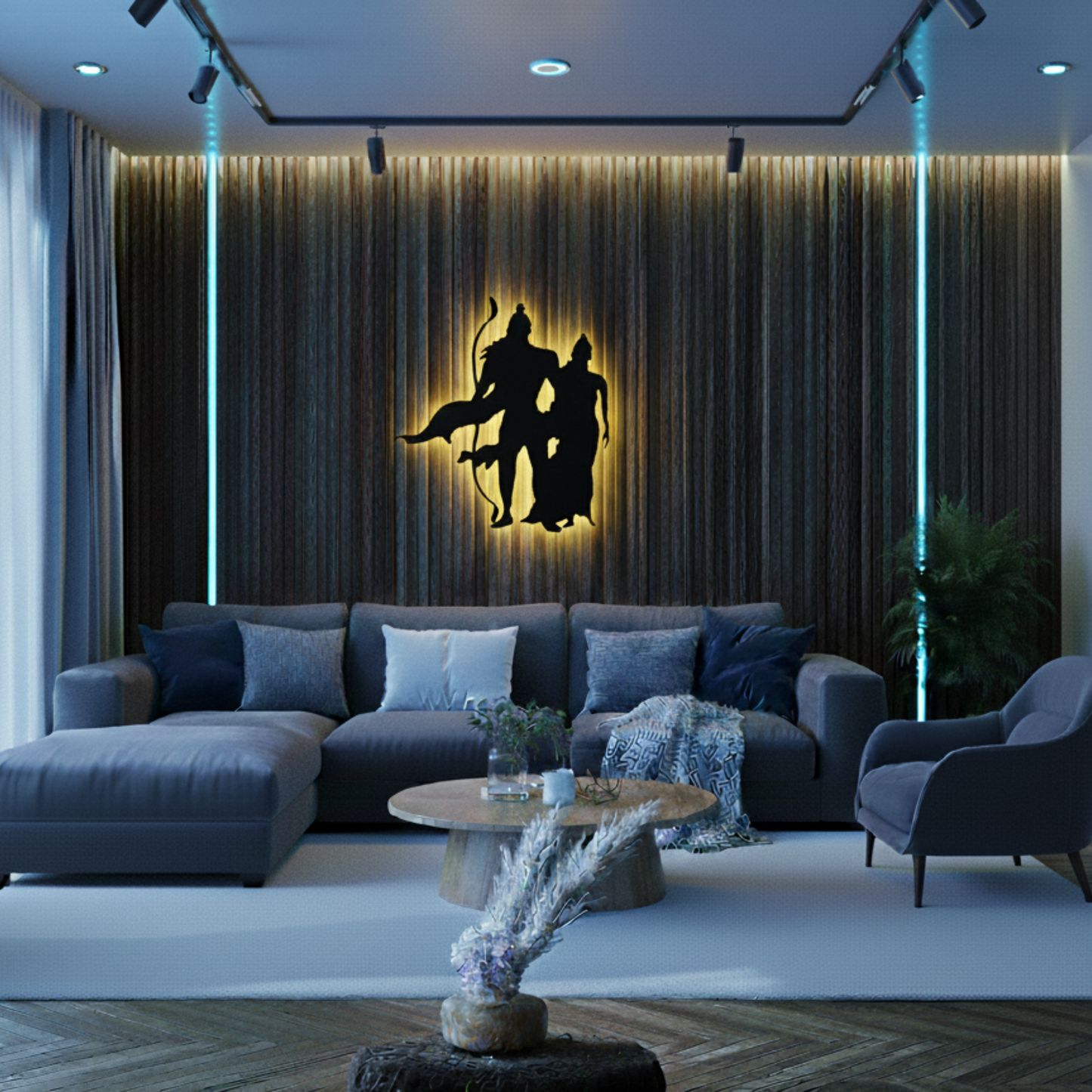 Shree Ram LED Wall Logo