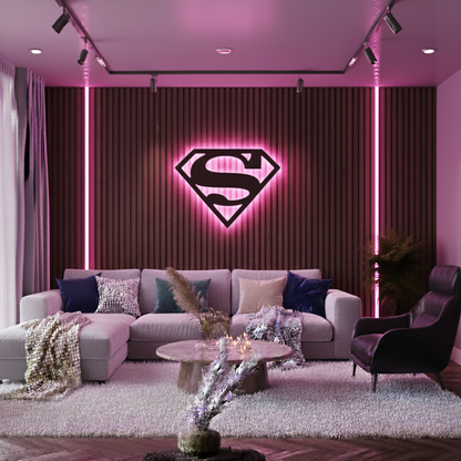 Superman LED Wall Decor Logo