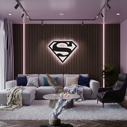 Superman LED Wall Decor Logo