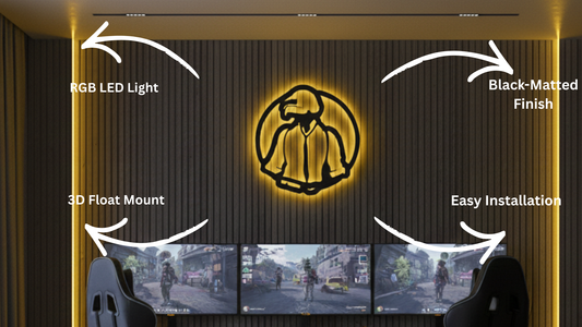 PUBG LED Wall Décor