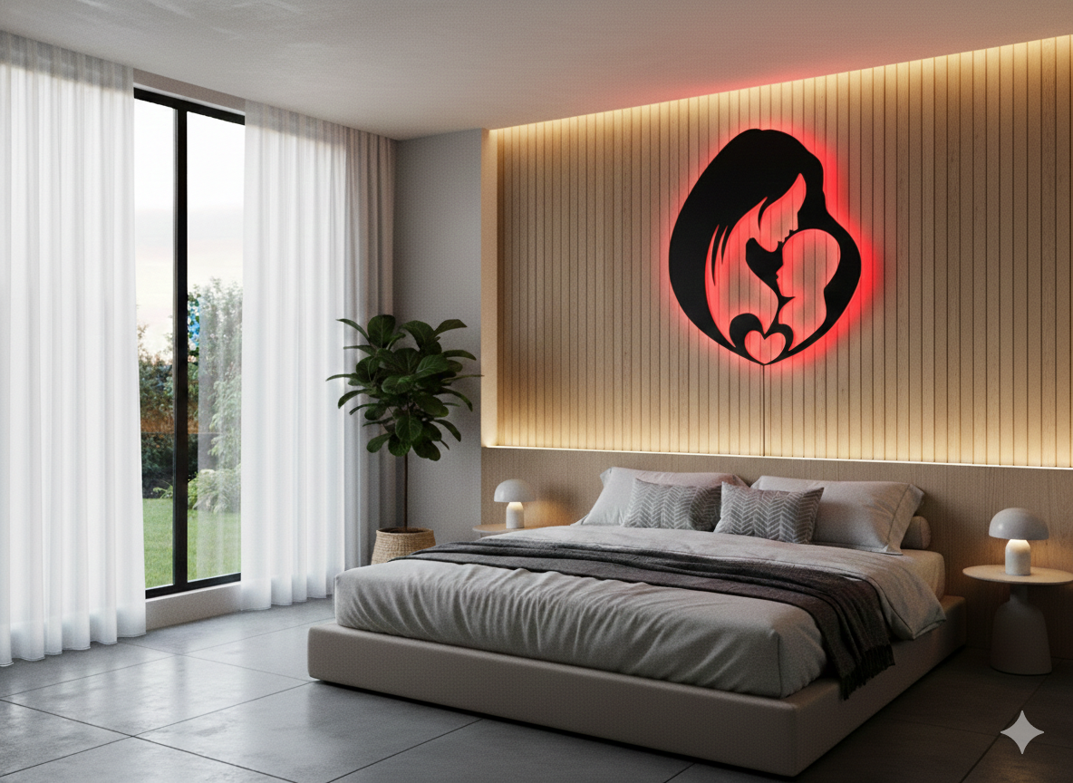 Mom Love LED Wall Décor