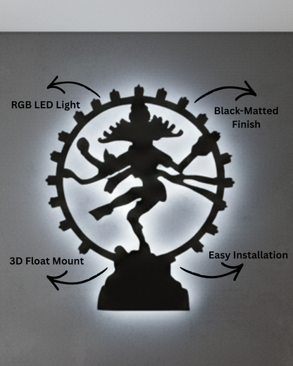 Mahadev Natraj Nritya LED Wall Décor