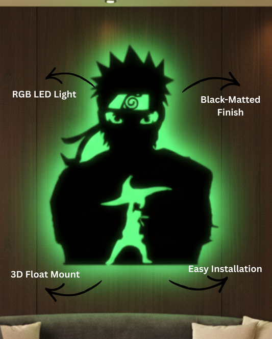 Anime Naruto LED Wall Decor Logo