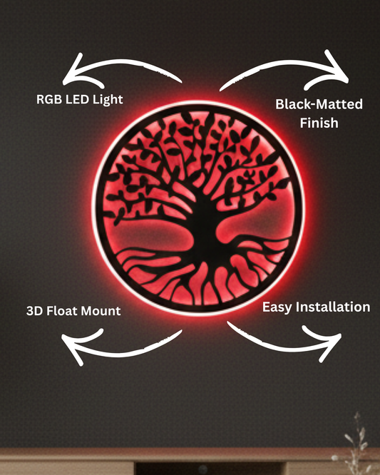 Modern Art Tree LED Wall Décor