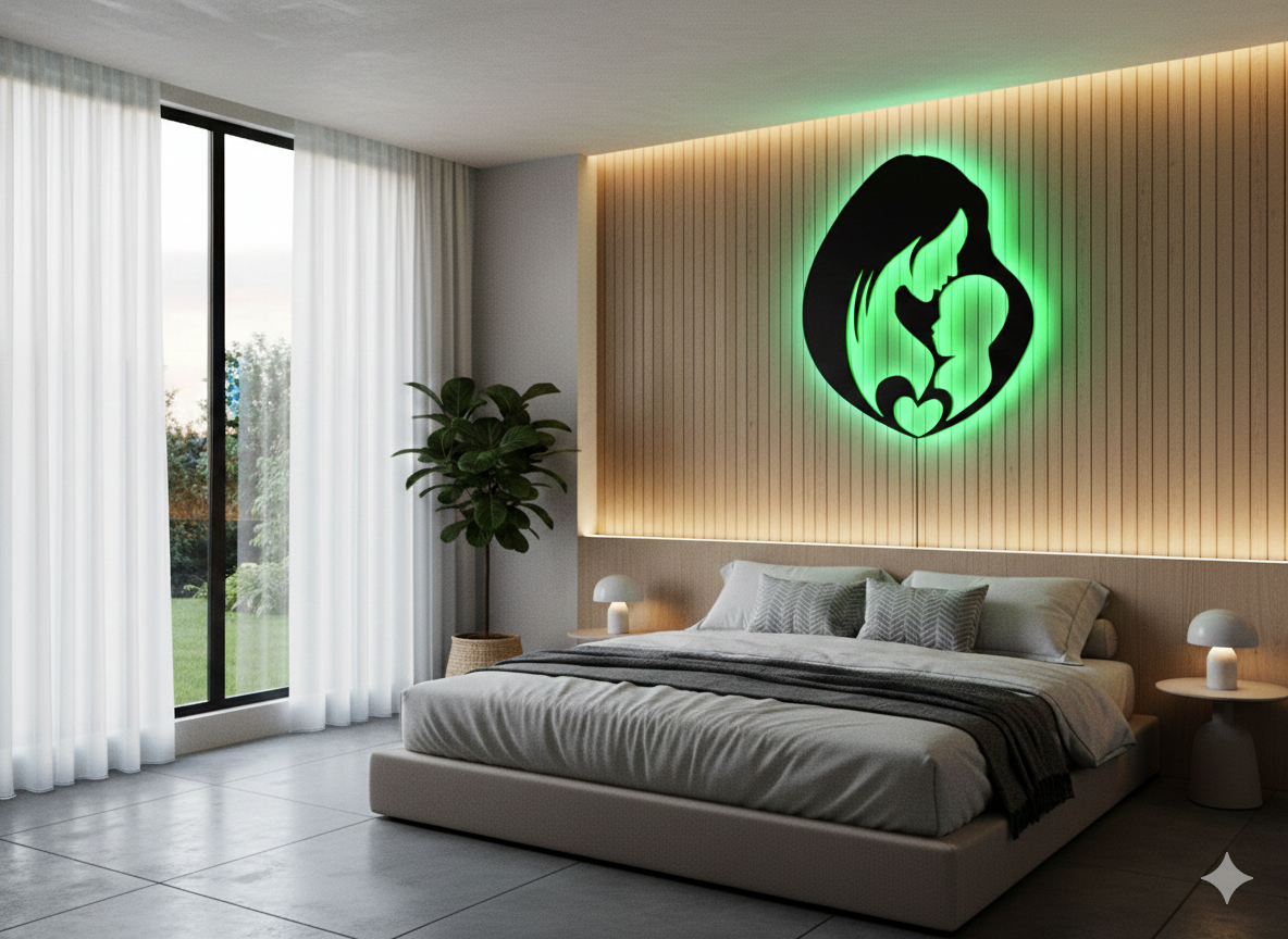 Mom Love LED Wall Décor