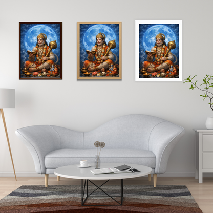 HANUMAN JI  MOON