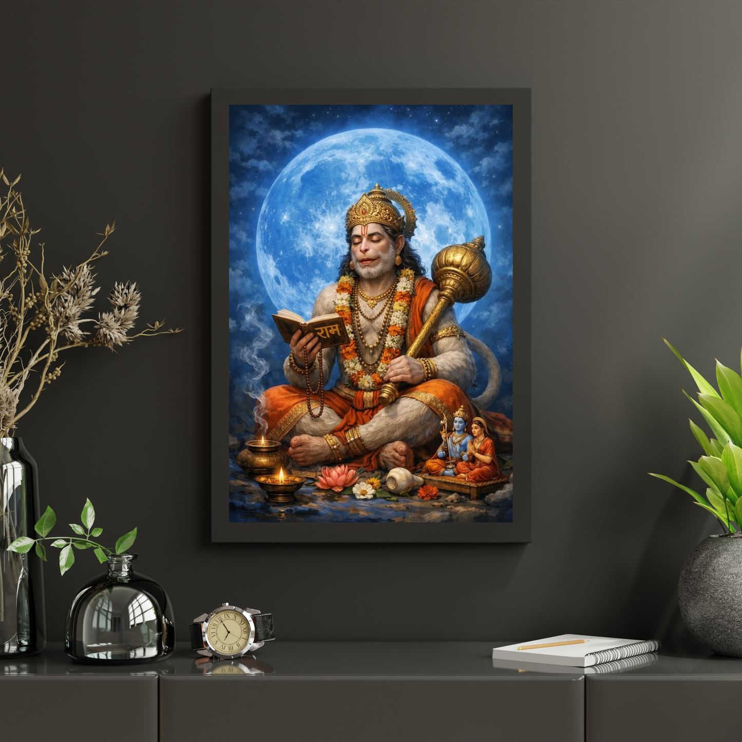 HANUMAN JI  MOON