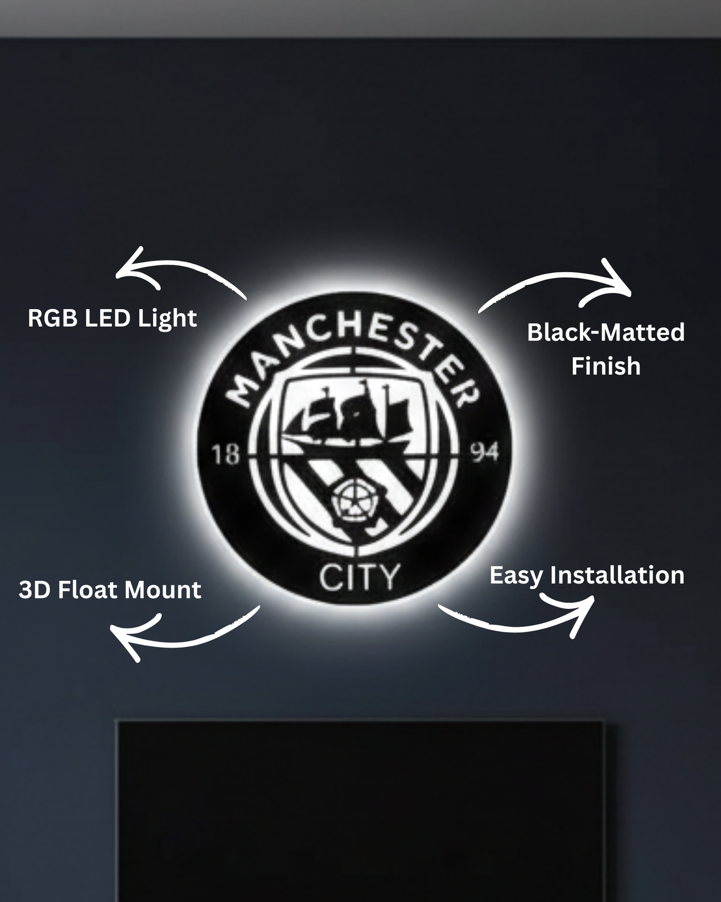 Manchester City Football Club LED Logo