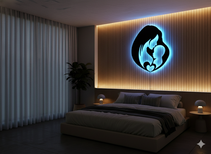 Mom Love LED Wall Décor