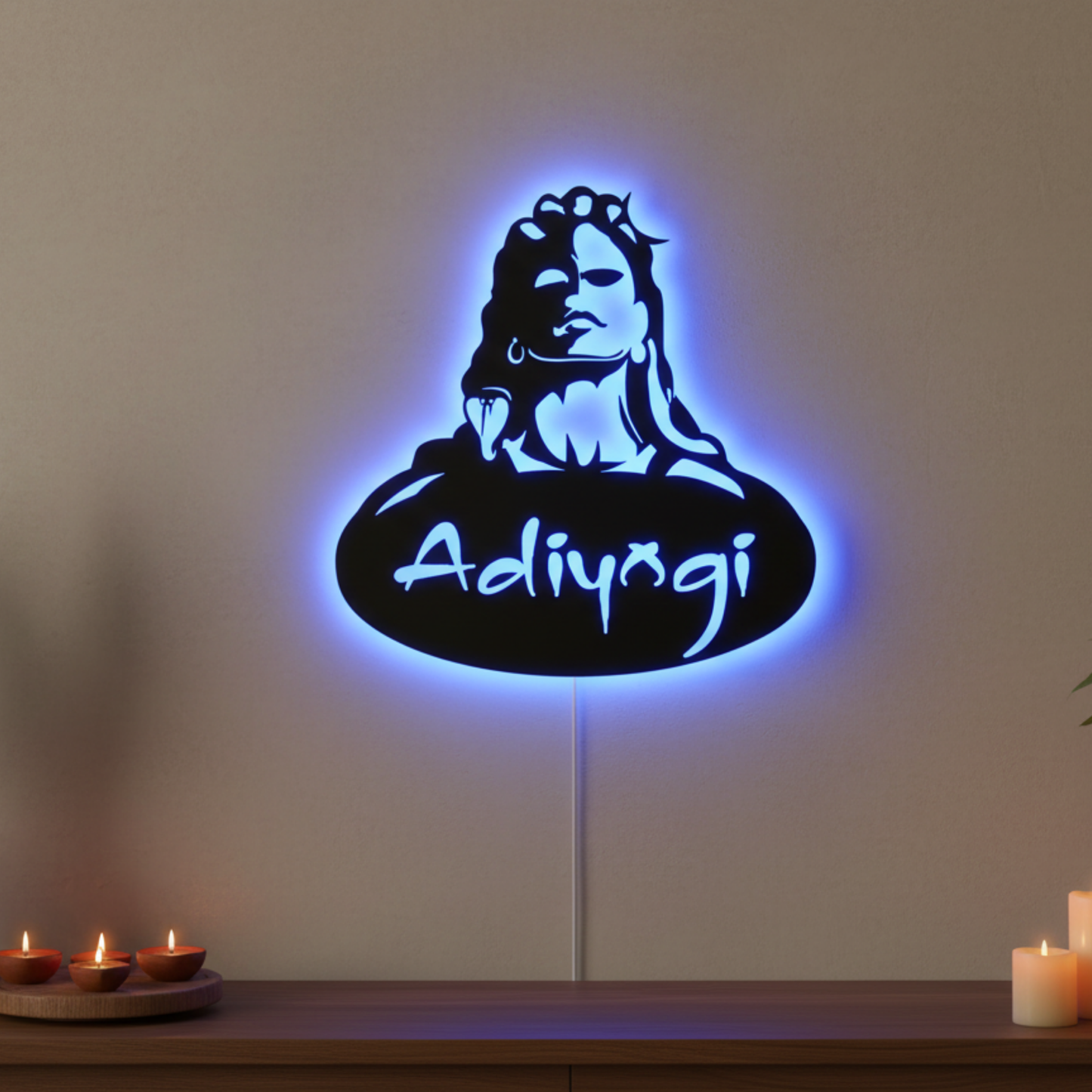 Adiyogi LED Wall Décor