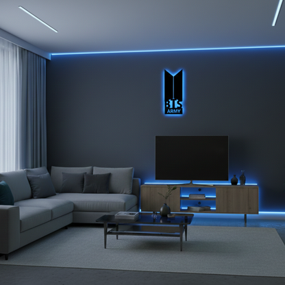 BTS Army LED Wall Logo
