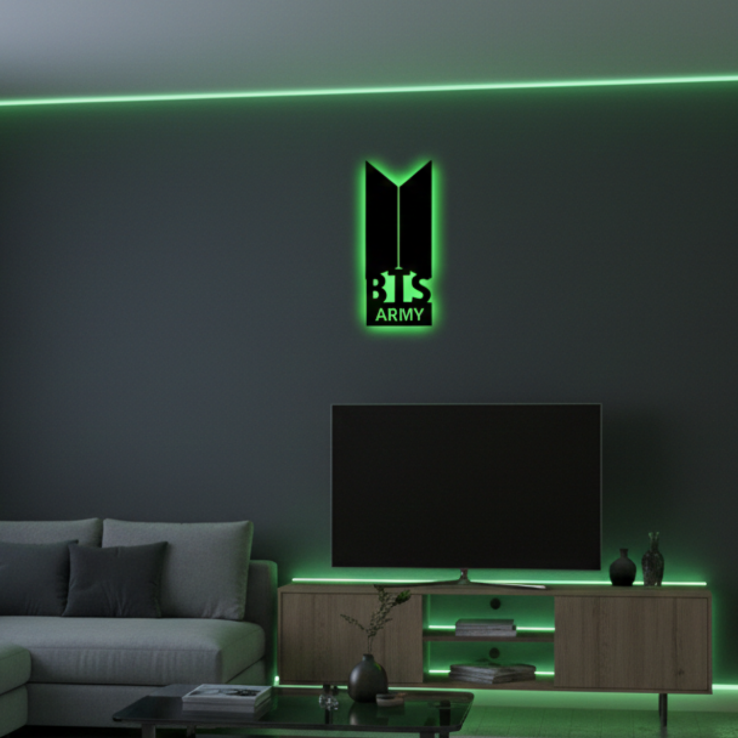 BTS Army LED Wall Logo