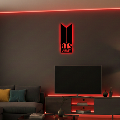 BTS Army LED Wall Logo