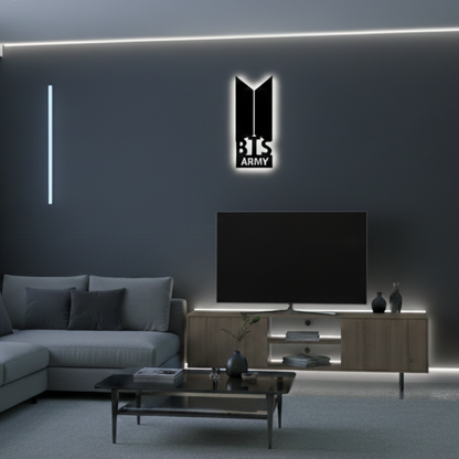 BTS Army LED Wall Logo