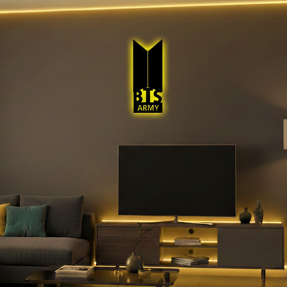 BTS Army LED Wall Logo