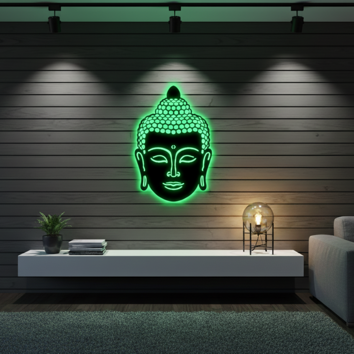 Buddha LED Wall Logo