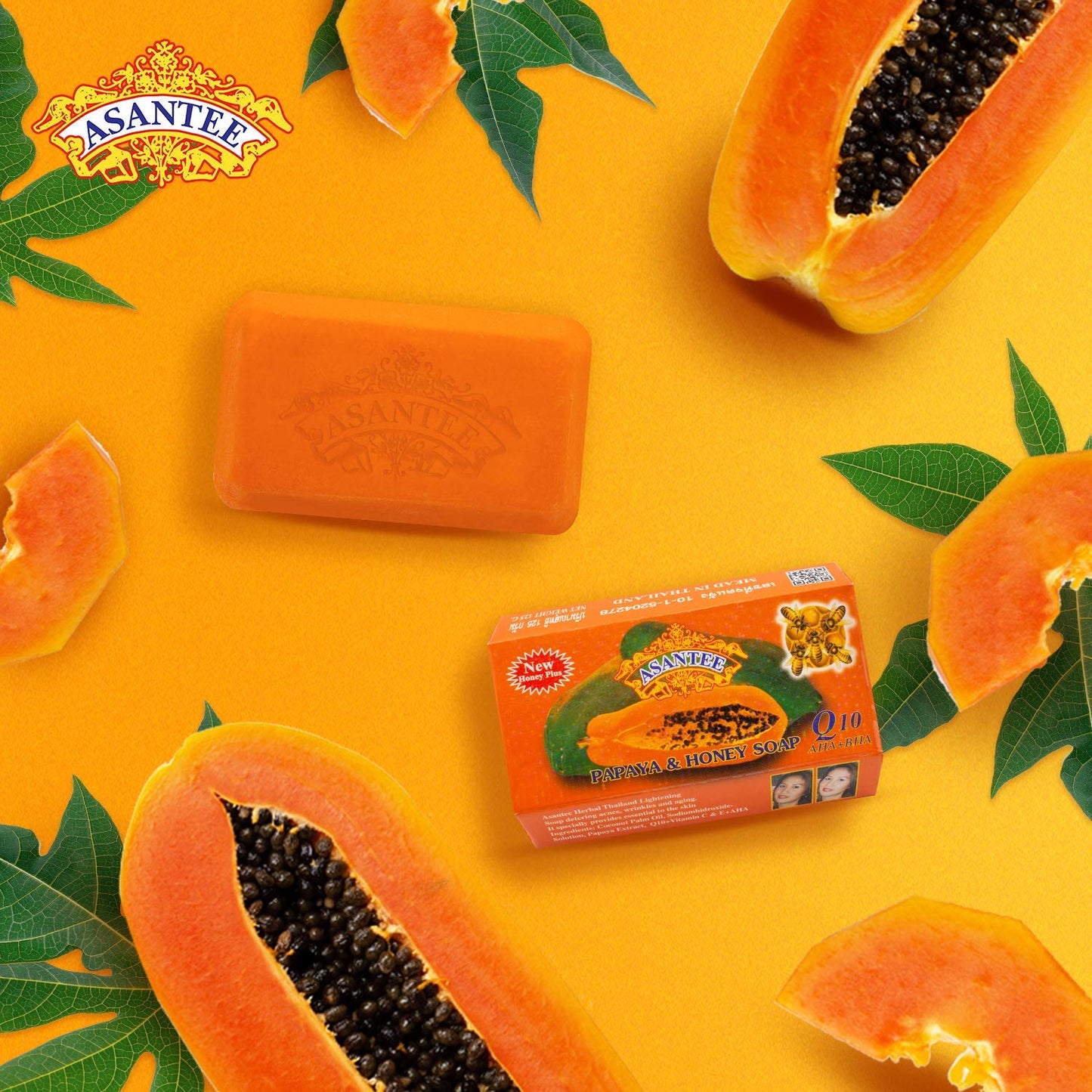 ASANTEE PAPAYA SOAP  (PACK OF 1)