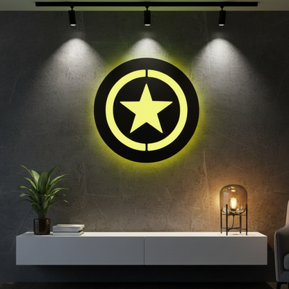 Captain America Shield LED Logo