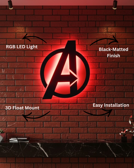 Avengers LED Wall Logo
