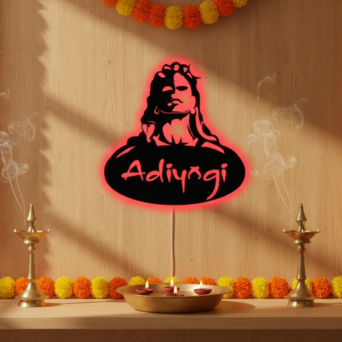 Adiyogi LED Wall Décor