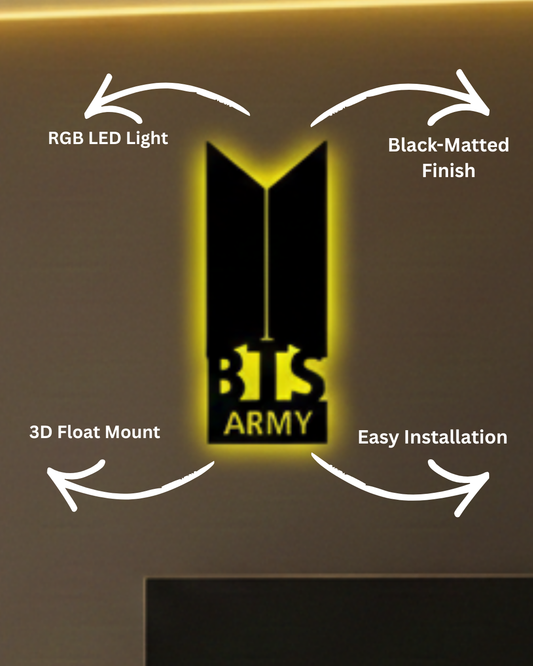 BTS Army LED Wall Logo