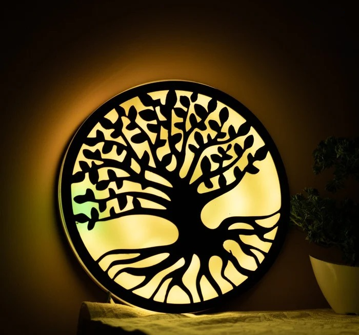 Modern Art Tree LED Wall Décor