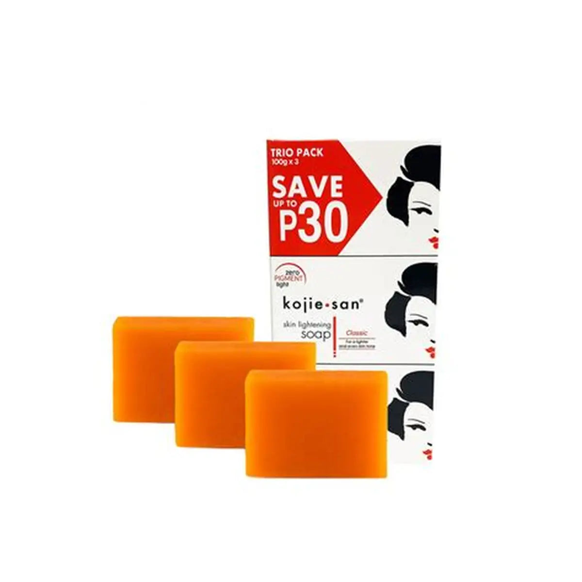 Kojiee sen Zero pigment light Skin Lightening Soap -100gm Pack of 3 (100% original)