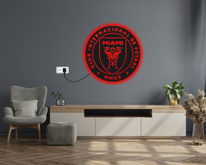Inter Miami Football Club LED Wall Décor