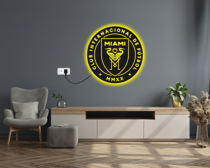 Inter Miami Football Club LED Wall Décor