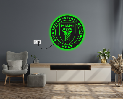 Inter Miami Football Club LED Wall Décor